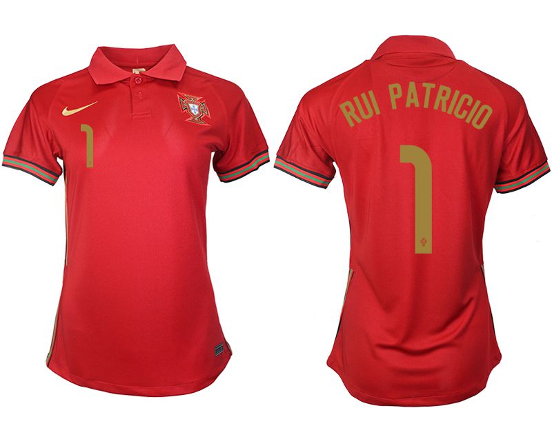 Women 2021-2022 Club Portuga home aaa version red #1 Soccer Jerseys